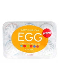 Набор из 6 мастурбаторов Tenga EGG Easy Beat с различным рельефом - Tenga - в Невинномысске купить с доставкой