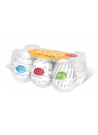 Набор из 6 мастурбаторов Tenga EGG Easy Beat с различным рельефом - Tenga - в Невинномысске купить с доставкой