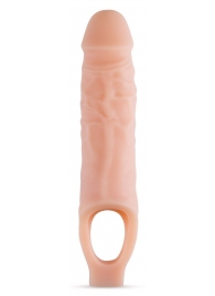 Телесный реалистичный фаллоудлинитель 9 Inch Silicone Cock Sheath Penis Extender - 22,86 см. - Blush Novelties - в Невинномысске купить с доставкой