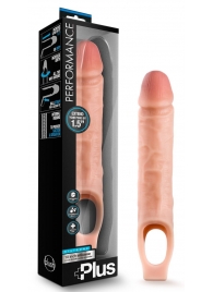 Телесный реалистичный фаллоудлинитель 10 Inch Silicone Cock Sheath Penis Extender - 25,4 см. - Blush Novelties - в Невинномысске купить с доставкой