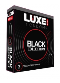 Черные презервативы LUXE Royal Black Collection - 3 шт. - Luxe - купить с доставкой в Невинномысске