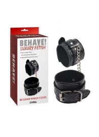 Черные наручники Be good Wrist Cuffs - Chisa - купить с доставкой в Невинномысске