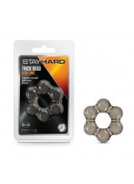 Дымчатое эрекционное кольцо Stay Hard Thick Bead Cock Ring - Blush Novelties - в Невинномысске купить с доставкой