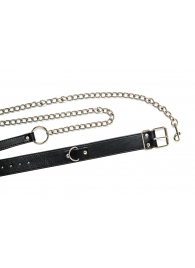 Черный ошейник с поводком Wild - Lola Games - купить с доставкой в Невинномысске