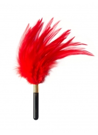 Красный перьевой тиклер Plume - 23 см. - Lola Lingerie - купить с доставкой в Невинномысске
