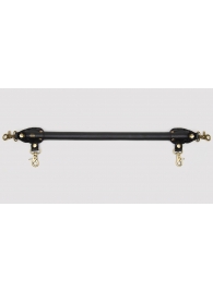 Черная распорка для ног Bound to You Faux Leather Spreader Bar - 50,8 см. - Fifty Shades of Grey - купить с доставкой в Невинномысске