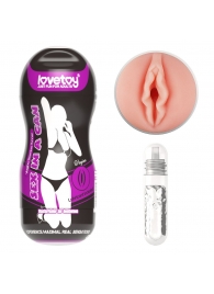 Телесный мастурбатор-вагина Sex In A Can Vagina Stamina Tunnel - Lovetoy - в Невинномысске купить с доставкой