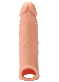 Телесная насадка EXTENDER WITH BALL STRAP 6.5 - 17 см. - Dream Toys - в Невинномысске купить с доставкой