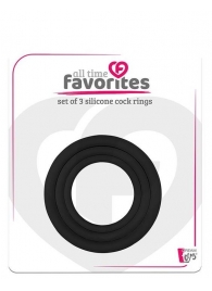 Набор из 3 эрекционных колец SILICONE COCKRINGS - Dream Toys - в Невинномысске купить с доставкой