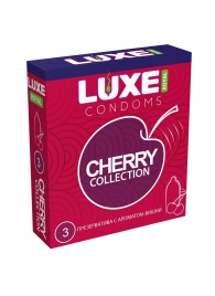 Презервативы с ароматом вишни LUXE Royal Cherry Collection - 3 шт. - Luxe - купить с доставкой в Невинномысске