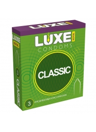 Гладкие презервативы LUXE Royal Classic - 3 шт. - Luxe - купить с доставкой в Невинномысске