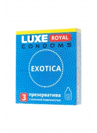 Текстурированные презервативы LUXE Royal Exotica - 3 шт. - Luxe - купить с доставкой в Невинномысске