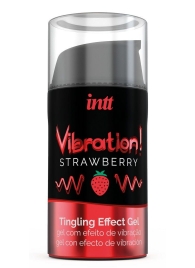 Жидкий интимный гель с эффектом вибрации Vibration! Strawberry - 15 мл. - INTT - купить с доставкой в Невинномысске