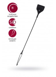 Черный гладкий стек с тонкой ручкой - 48 см. - ToyFa - купить с доставкой в Невинномысске