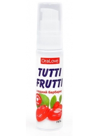 Гель-смазка Tutti-frutti со вкусом барбариса - 30 гр. - Биоритм - купить с доставкой в Невинномысске