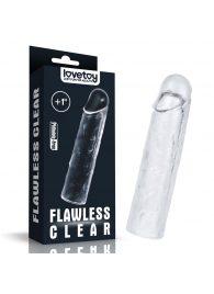 Прозрачная насадка-удлинитель Flawless Clear Penis Sleeve Add 1 - 15,5 см. - Lovetoy - в Невинномысске купить с доставкой