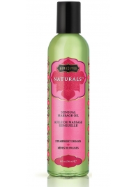 Массажное масло Naturals Strawberry Dreams с ароматом клубники - 236 мл. - Kama Sutra - купить с доставкой в Невинномысске