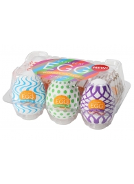 Набор из 6 мастурбаторов Tenga EGG IV с различным рельефом - Tenga - в Невинномысске купить с доставкой