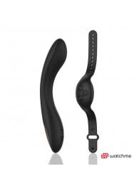 Черный вибратор с пультом-часами Anne s Desire Curve G-Spot Vibe Wireless Watchme - 20,5 см. - DreamLove