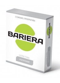 Ультратонкие презервативы Bariera Ultra Thin - 3 шт. - Bariera - купить с доставкой в Невинномысске