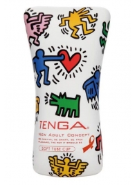 Мастурбатор-туба Keith Haring Soft Tube CUP - Tenga - в Невинномысске купить с доставкой