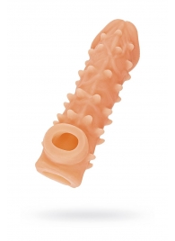 Телесная закрытая насадка с пупырышками Cock Sleeve Size S - 13,8 см. - KOKOS - в Невинномысске купить с доставкой