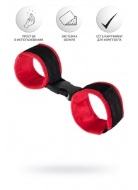 Красно-черные велюровые оковы Anonymo - ToyFa - купить с доставкой в Невинномысске