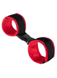 Красно-черные велюровые оковы Anonymo - ToyFa - купить с доставкой в Невинномысске