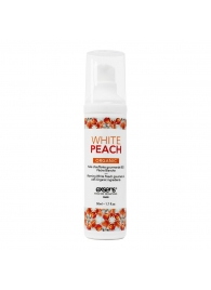 Разогревающее массажное масло Gourmet White Peach Organic с органическими ингредиентами - 50 мл. - Exsens - купить с доставкой в Невинномысске