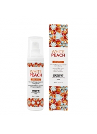 Разогревающее массажное масло Gourmet White Peach Organic с органическими ингредиентами - 50 мл. - Exsens - купить с доставкой в Невинномысске