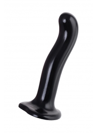 Черный стимулятор для пар P G-Spot Dildo Size M - 18 см. - Strap-on-me - в Невинномысске купить с доставкой