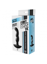 Черная вибропробка для простаты FantASStic Vibrating Prostate Plug - 14,5 см. - Dream Toys - в Невинномысске купить с доставкой