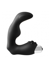 Черный вибромассажер простаты FantASStic Vibrating Prostate Massager - 11,3 см. - Dream Toys - в Невинномысске купить с доставкой