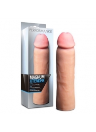 Телесная фаллическая насадка на пенис Magnum Xtender - 23 см. - Blush Novelties - в Невинномысске купить с доставкой