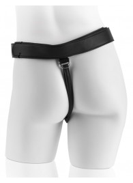 Страпон с телесной насадкой 7  Uncut with Strap on Harness - 18 см. - Pipedream - купить с доставкой в Невинномысске