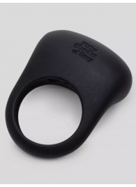 Черное эрекционное виброкольцо Sensation Rechargeable Vibrating Love Ring - Fifty Shades of Grey - в Невинномысске купить с доставкой