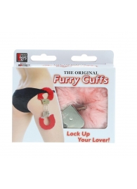 Металлические наручники с розовой меховой опушкой METAL HANDCUFF WITH PLUSH PINK - Dream Toys - купить с доставкой в Невинномысске