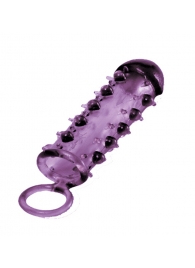 Закрытая фиолетовая насадка с пупырышками SAMURAI PENIS SLEEVE PURPLE - 14,5 см. - NMC - в Невинномысске купить с доставкой