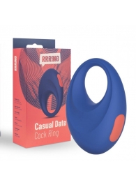 Синее эрекционное кольцо RRRING Casual Date Cock Ring - FeelzToys - в Невинномысске купить с доставкой