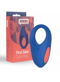 Синее эрекционное кольцо RRRING First Date Cock Ring - FeelzToys - в Невинномысске купить с доставкой