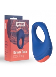 Синее эрекционное кольцо RRRING Dinner Date Cock Ring - FeelzToys - в Невинномысске купить с доставкой