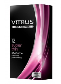 Ультратонкие презервативы VITALIS PREMIUM super thin - 12 шт. - Vitalis - купить с доставкой в Невинномысске