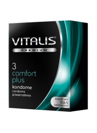 Контурные презервативы VITALIS PREMIUM comfort plus - 3 шт. - Vitalis - купить с доставкой в Невинномысске