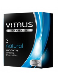 Классические презервативы VITALIS PREMIUM natural - 3 шт. - Vitalis - купить с доставкой в Невинномысске