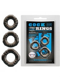 Набор из 3 эластичных дымчатых эрекционных колец - Baile - в Невинномысске купить с доставкой