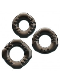 Набор из 3 эластичных дымчатых эрекционных колец - Baile - в Невинномысске купить с доставкой