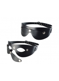 Черная кожаная маска  Новичок - Sitabella - купить с доставкой в Невинномысске