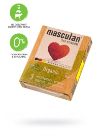 Экологически чистые презервативы Masculan Organic - 3 шт. - Masculan - купить с доставкой в Невинномысске