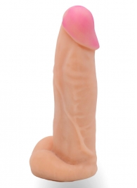 Телесная насадка на Harness с коннектором в ламинате - 20 см. - LOVETOY (А-Полимер) - купить с доставкой в Невинномысске