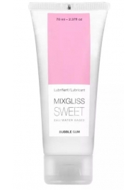 Смазка на водной основе Mixgliss Sweet с ароматом бабл-гам - 70 мл. - Mixgliss - купить с доставкой в Невинномысске